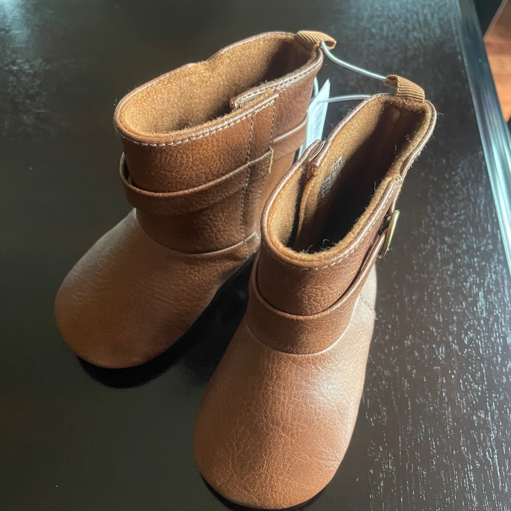 NWT Baby Girl Size 12-18M Tan Boots